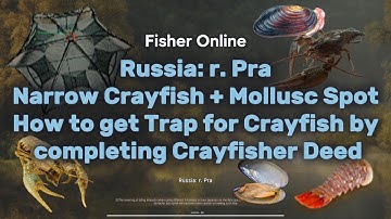 Crayfisher Deed Completed! Mollusc & Narrow Crayfish Spot in Russia: r. Pra | Crayfish Tail Farm 🦞