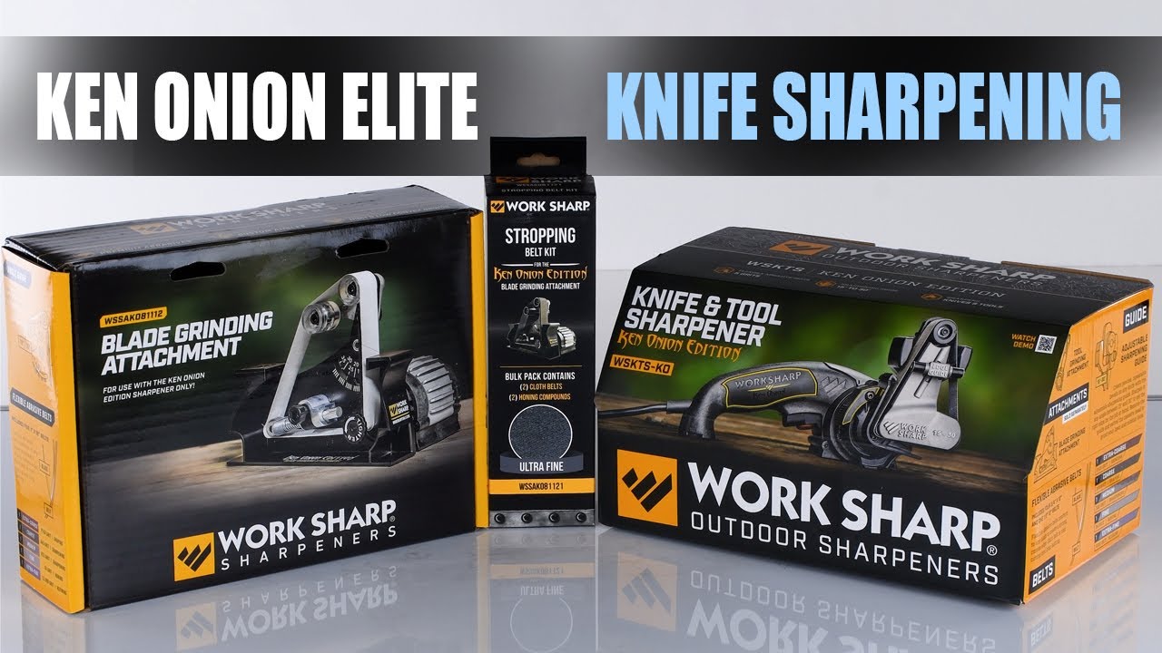 Work Sharp Ken Onion Edition Knife and Tool Sharpener Cloth Belt Kit (Stropping  Kit), Sharpening belts and accessories