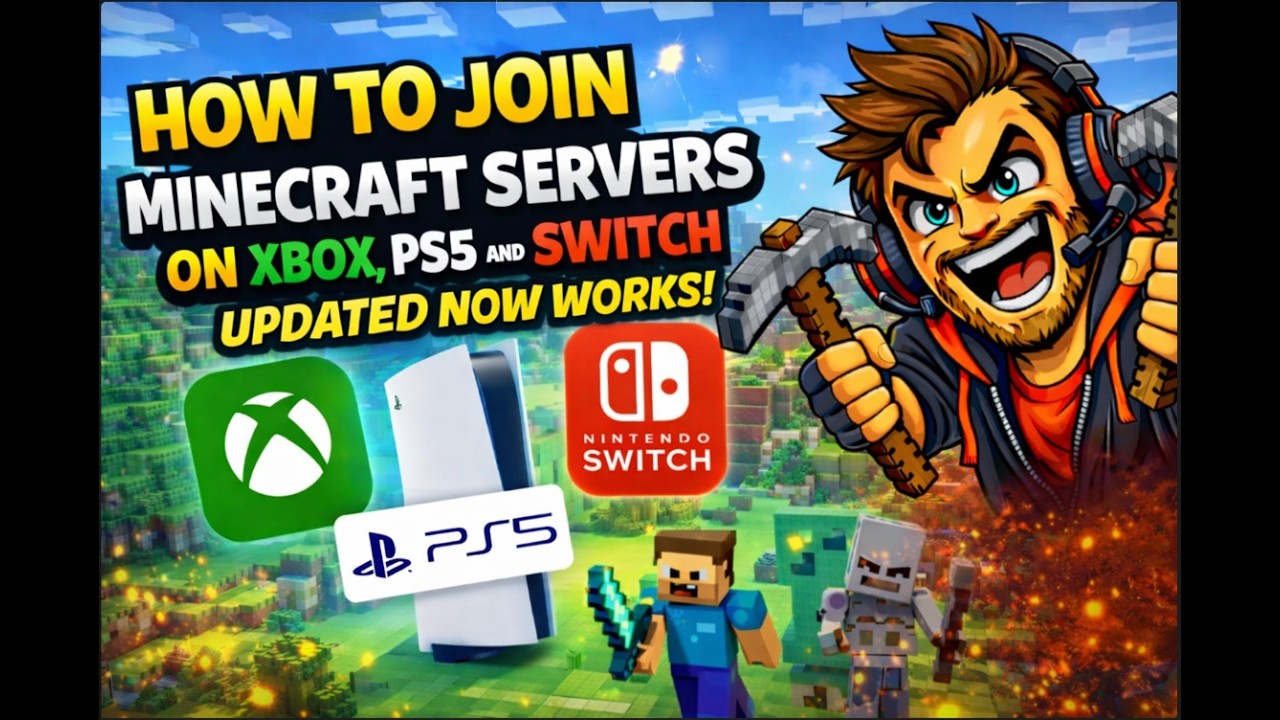 2026 (UPDATED) How To Join Custom Servers in Minecraft on Xbox PS5 ...