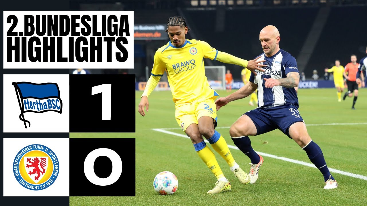 Hertha Berlin - Eintracht Braunschweig | 1-0 | Highlights |Bundesliga 2 ...