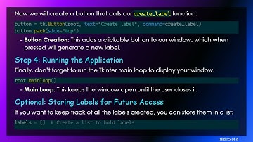 How to Dynamically Create Labels with a Button in Tkinter