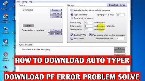 How to pf atuo typer download error problem solve | Pf kaise download kare 2022
