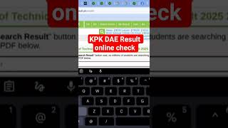 KPK DAE Result Online#Technical Board Result 2025#DAE Result 2025 #intermediateresults #boardresult