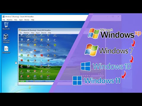Windows XP in Windows 7 in Windows 10 in Windows 11 - YouTube