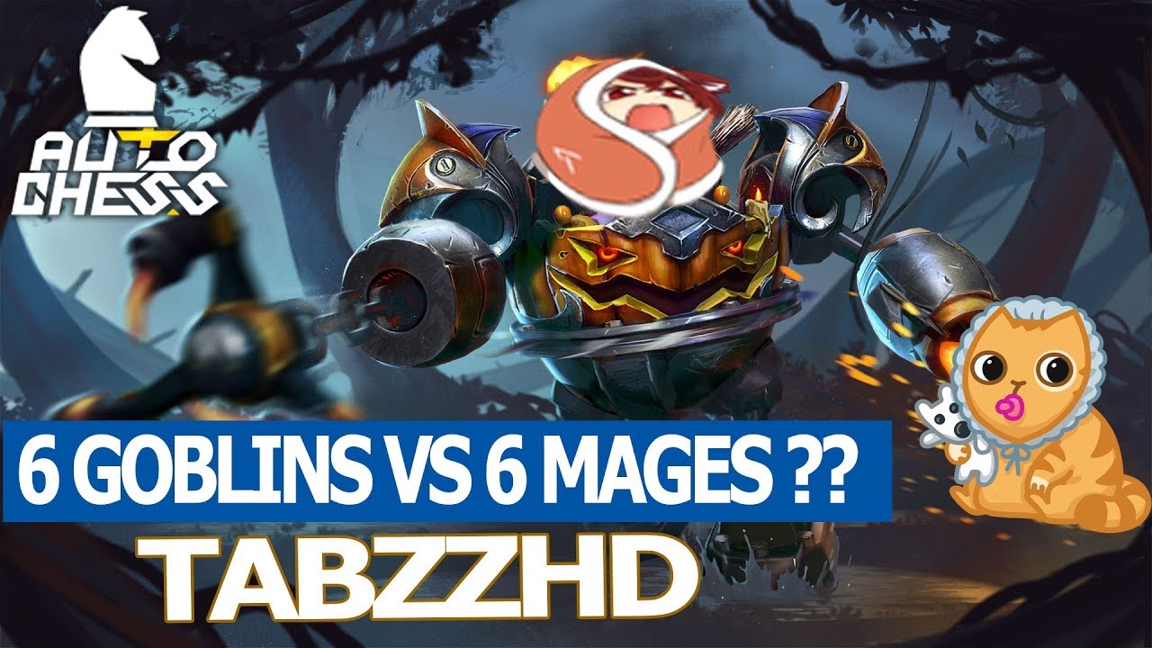 TABZZHD - 6 ГОБЛИНОВ ПРОТИВ 6 МАГОВ | КТО ВЫИГРАЕТ ? |  ДОТА АВТО ЧЕСС ПРО ИГРОК