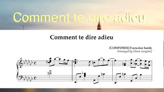 Comment te dire adieu (프렌치감성재즈) - Francoise hardy
