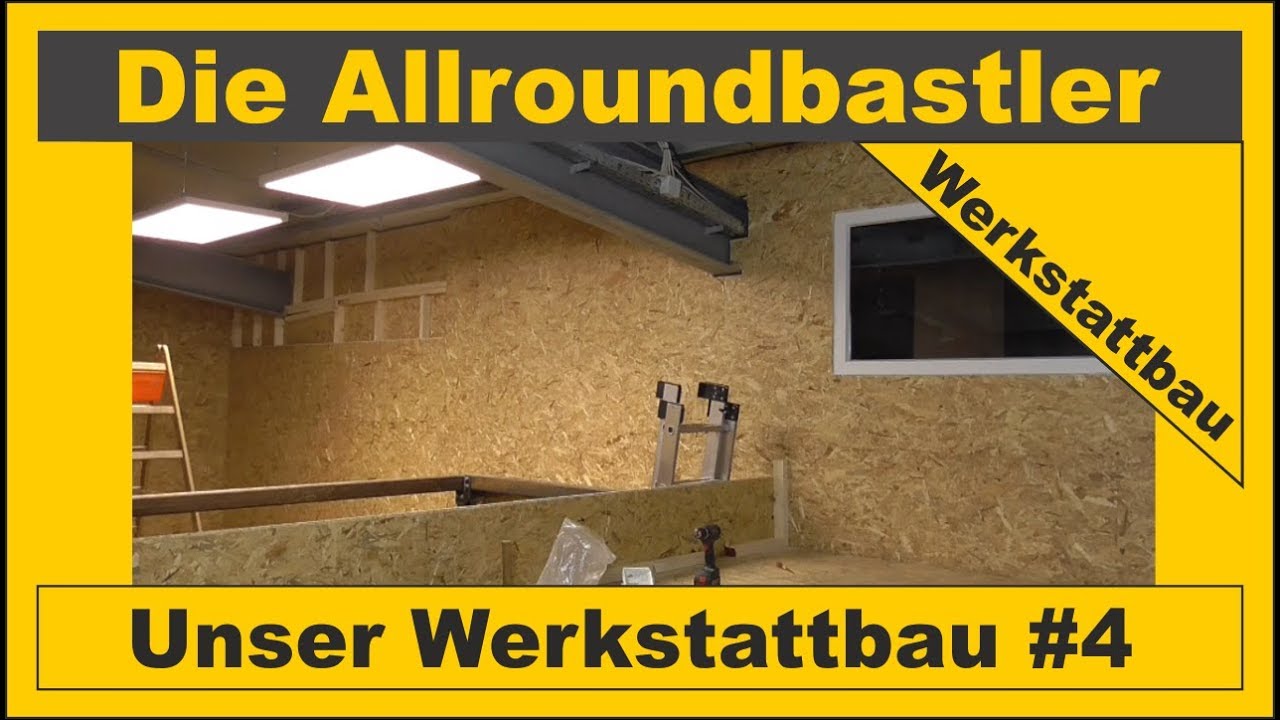 Unser Werkstattbau #4 - Fenster zur Werkstatt und Wände bauen - YouTube