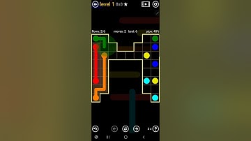 How To Solve Flow Free Inkblot Pack Level 1 8x8 Board Walk Through Solution Walkthrough