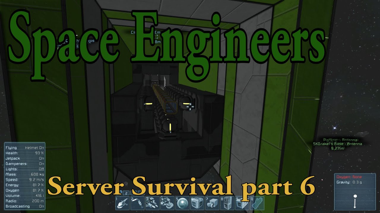 Space Engineers Server Survival part 6, portable factory - YouTube
