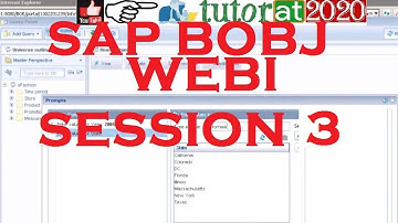 Web Intelligence - Part - 3(Read Description below) - SAP Business Objects Tutorial 4.0 Session - 3