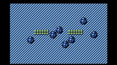 7 Atari, 4 color soft sprites 12x24 over background with front layer.