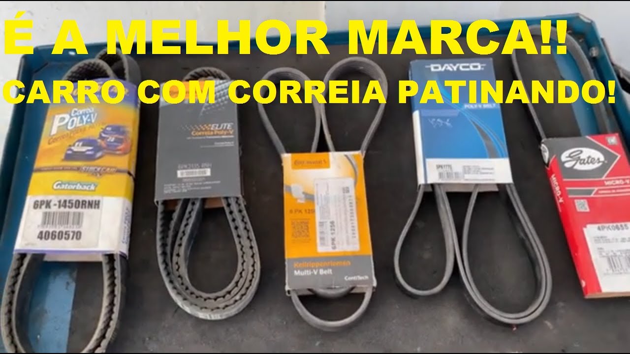 CARRO COM CORREIA DO ALTERNADOR ACESSÓRIOS PATINANDO GRITANDO/VEJA A MELHOR CORREIA FORD VW FIAT GM!
