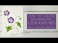 How To Create Mesmerising Geraniums In Watercolour