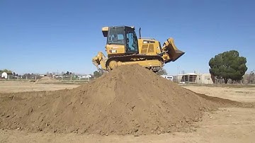 Going Over a Hill With a Dozer D5k2 with HEO Jesus Navarro