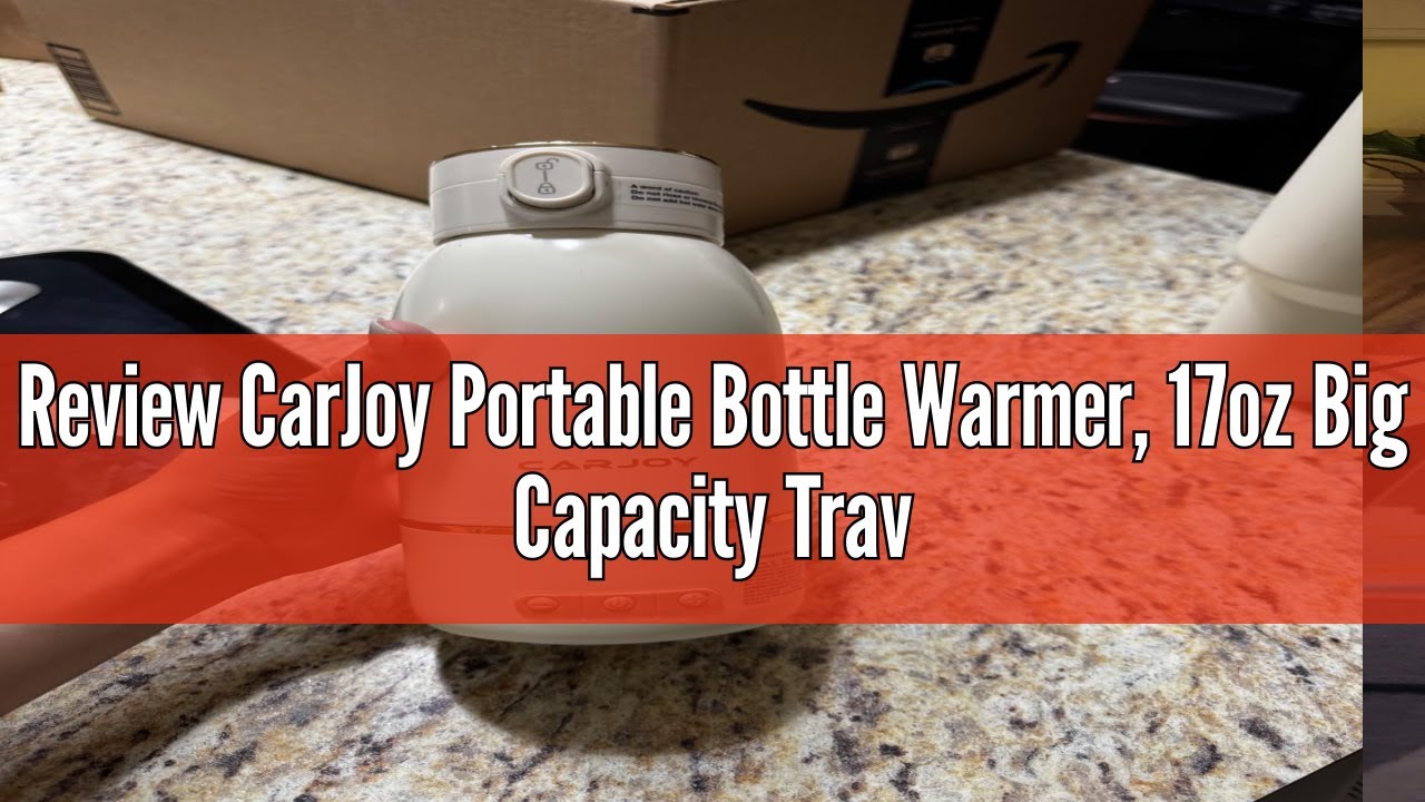 Review CarJoy Portable Bottle Warmer, 17oz Big Capacity Travel Warmer for Baby, Fast Heating Milk Wa