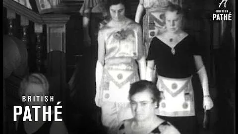 Women Freemasons In London (1939)