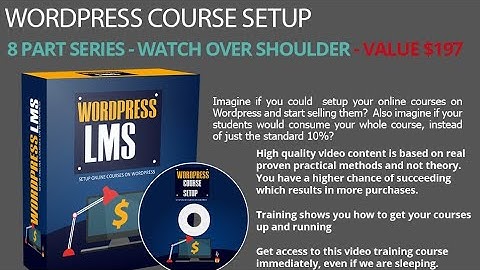 start earning with WordPress LMS setup 100% Free Full course part 1