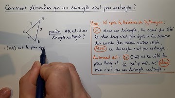 4-ième : Théorème de Pythagore : Démontrer qu