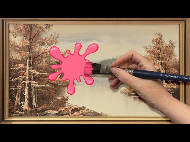 I customized some old THRIFT SHOP Paintings! - YouTube
