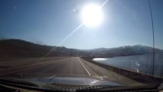 Time lapse driving along the Columbia River