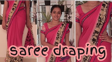 Poonam saree draping | SD VLOGS