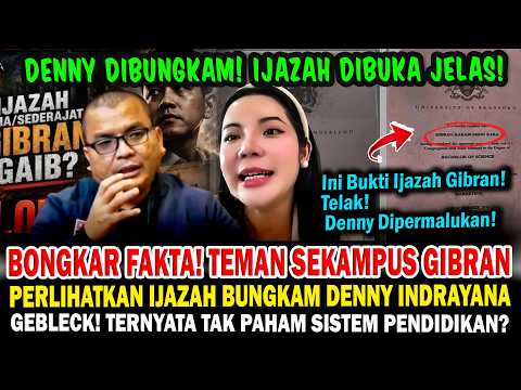 Revealing the Truth! Vice President Gibran's College Friend Shows Diploma, Totally Silencing Denn...
