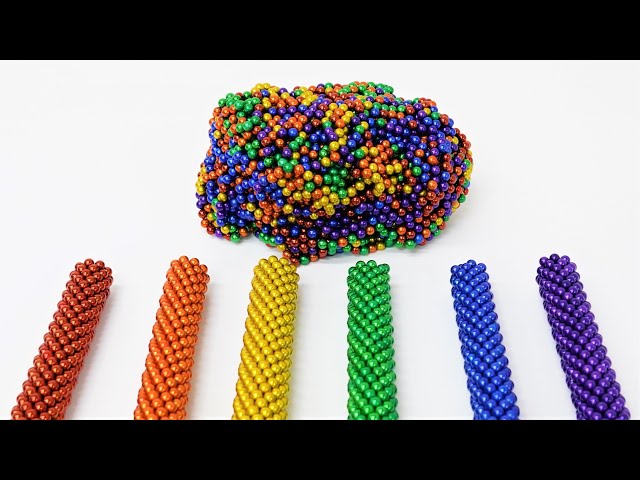 【気の遠くなるような作業】マグネットボールをただただ色分けするだけの動画