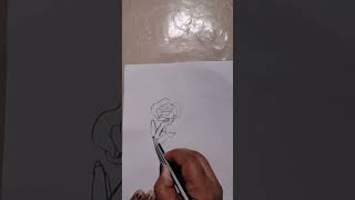 Rose flowers sketch vector 