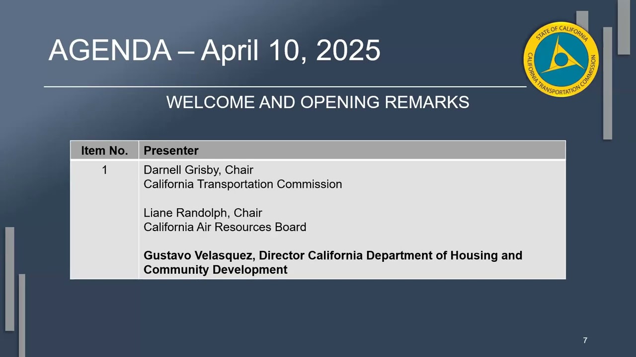 Joint CTC, CARB, and HCD Meeting - April 10, 2025