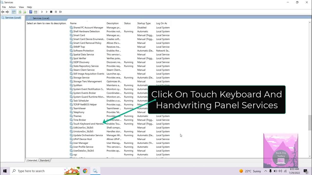 How To Enable Touch Keyboard And Handwriting Panel Service In Windows