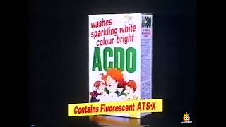 Acdo Washing Powder Ats X Tv Advert 1980S 80S Uk