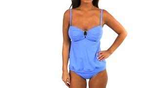 Sunsets Periwinkle Bandeau Tankini Top | SwimOutlet.com