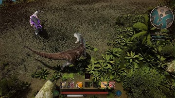 Path of Titans - Gigas vs Rex Pair - Hells Gate Deathmatch Gameplay