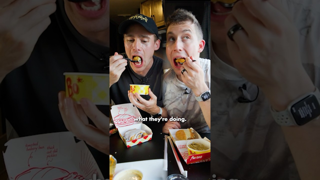 Two Brits amazed by Peach Cobbler!