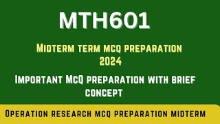 MTH601 midterm preparation