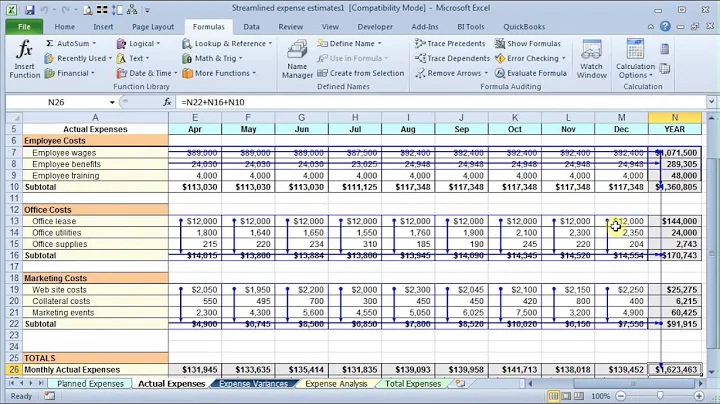 Using Trace Precedents and Trace Dependents to Find Related Cells in Excel