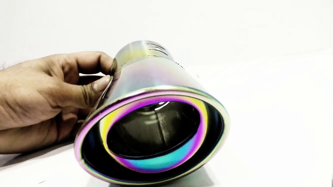 Multicolor Stainless Steel Muffler Burn Tip Pipe 4SC14 YouTube
