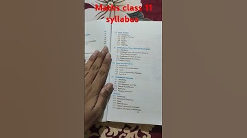 Class 11 maths syllabus 2025 - 2026 latest by CBSE