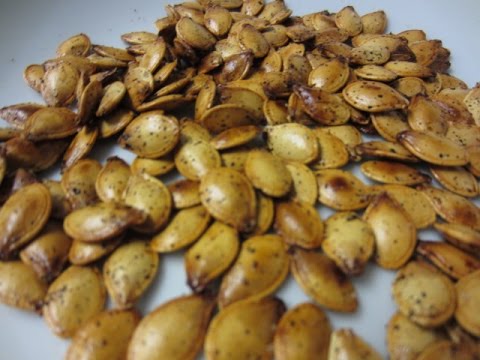 Roasted Spaghetti Squash seeds - YouTube