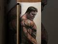 🔥 HULK DRAWING That Looks TOO REAL! 😱#shorts #marvelcomics #avengersendgame #drawing #hulk