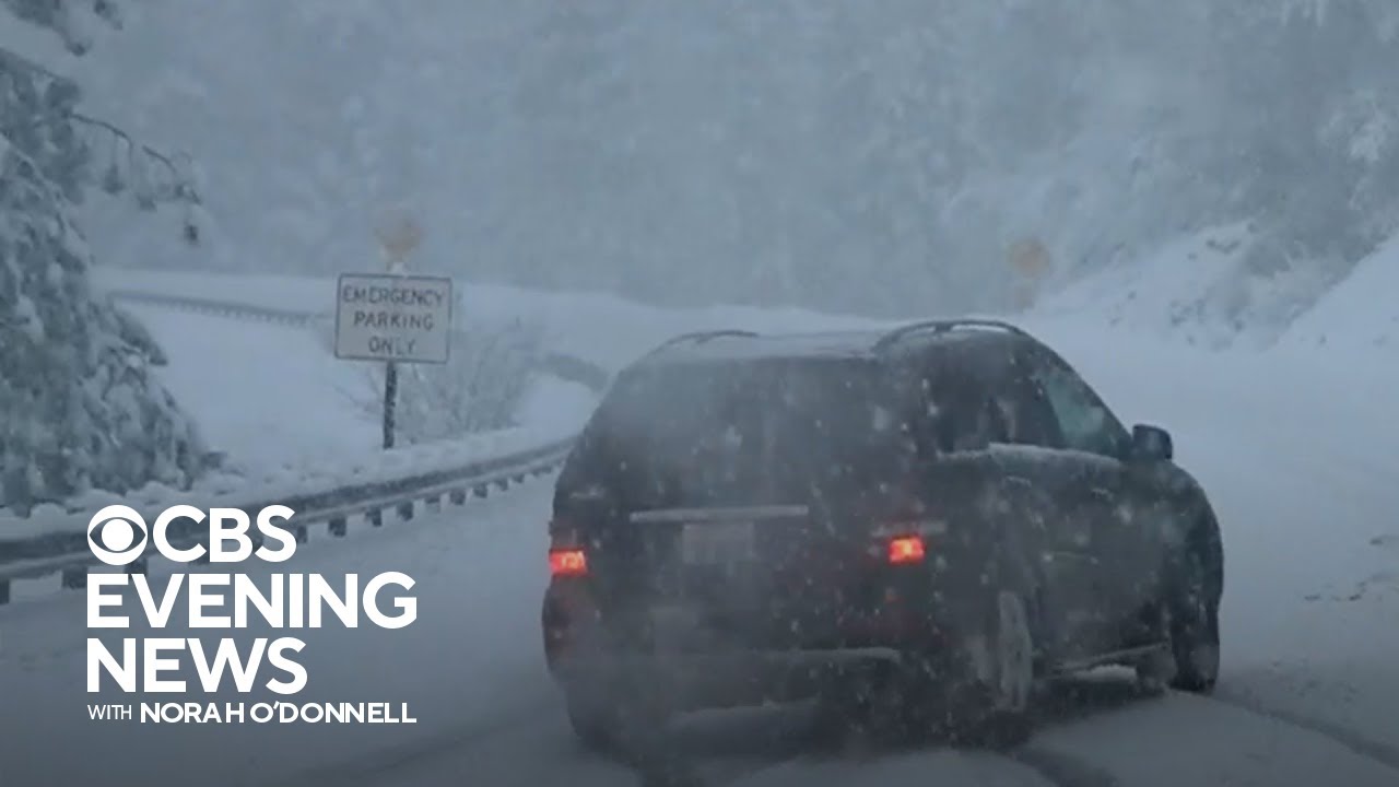 Powerful storm brings heavy rain, snow to California - YouTube