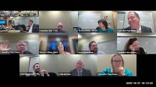 October 27, 2025 Regular Council Meeting