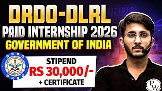 DRDO DLRL PAID INTERNSHIP 2026 😱 | Government Certificate &amp; Stipend 🔥| How to Apply