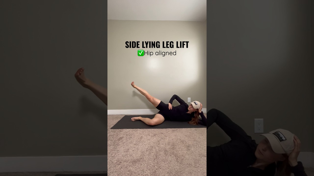 Side Lying Leg Lift #hipexercise #coreexercises #formcheck
