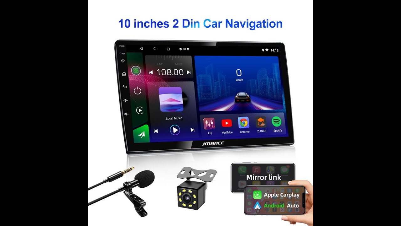 Premium Qled Car Radio Screen With Apple Carplay for Rav 4