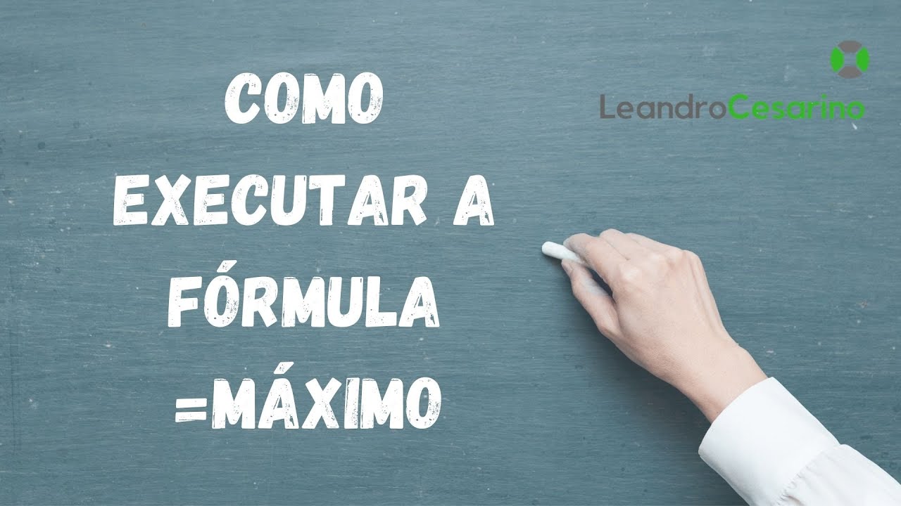 Como executar a fórmula =MÁXIMO - YouTube