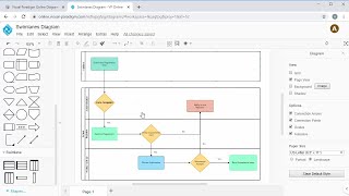 Create Swimlane Diagram Online Youtube