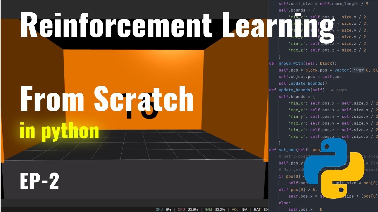 Reinforcement Learning Agent from Scratch in Python | EP2 - YouTube