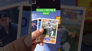 Baseball Cards Pack Asmr Opening Score 1989