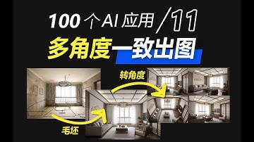 终于，AI实现-空间多角度连续出图！